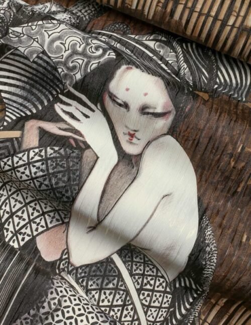 Papier peint Asami personnalisable en interlining ou vinyle