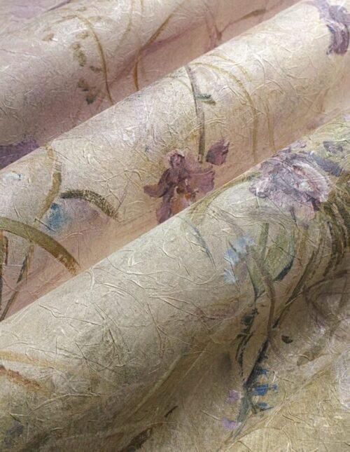 Papier peint Aurora personnalisable en toile ou vinyle, échantillon disponible