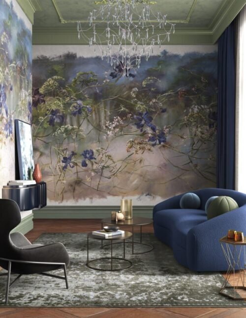 Papier peint Blumarine personnalisable en interlining ou vinyle