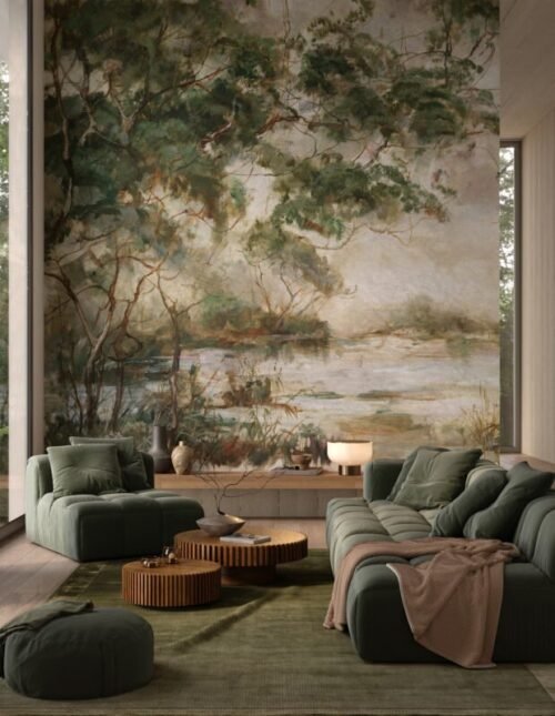Papier peint Brook personnalisable 500x300 cm, livraison en 10 jours