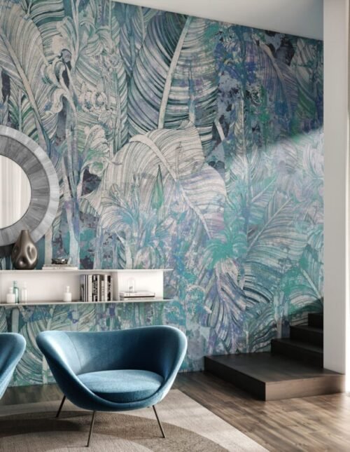 Papier peint Canna en vinyle ou interlining, dimensions sur mesure