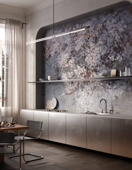 Papier peint Cerezo personnalisé 500x300 cm, impression vinyle ou toile