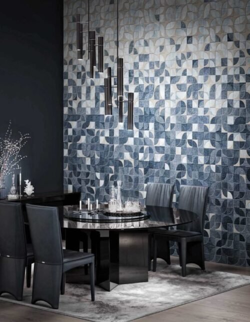 Papier peint Denim personnalisable 500x300 cm, livraison en 10 jours