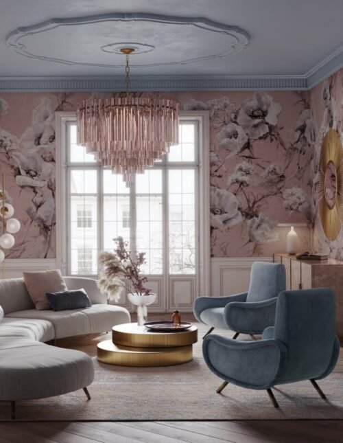 Papier peint Dolce personnalisable, format 500x300 cm, prix à partir de 65€/m²