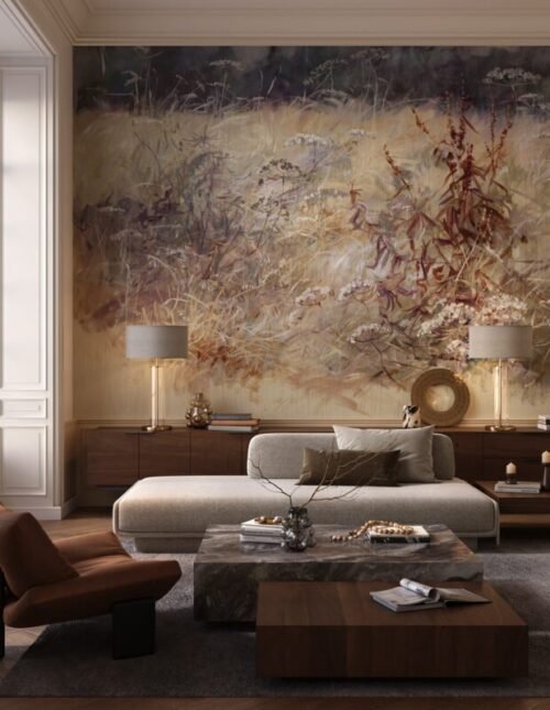 Papier peint Eloise sur mesure, impression vinyle ou interlining, à partir de 65€/m²