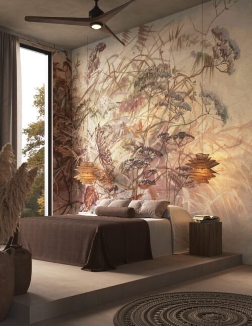 Papier peint Faro personnalisable 500x300 cm en vinyle ou interlining