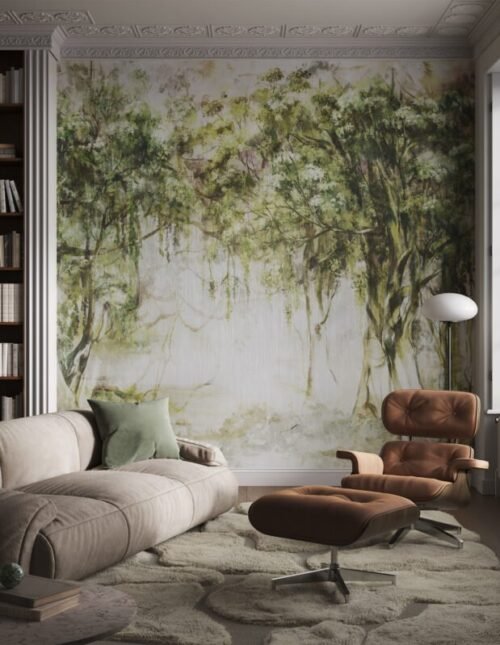 Papier peint Freya personnalisable en vinyle ou interlining