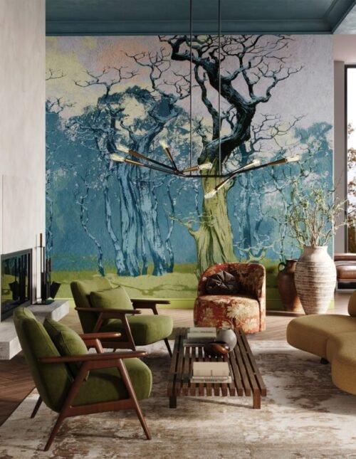 Papier peint Fangorn personnalisable 500x300 cm, fabrication 10 jours