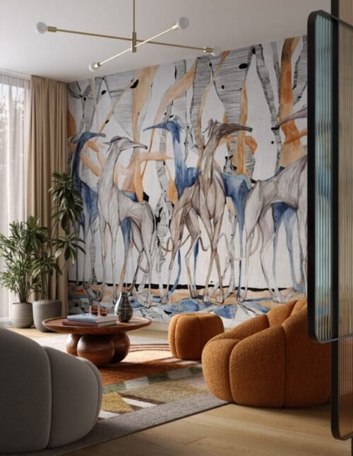 Papier peint Galgo personnalisable 500x300 cm, livraison en 10 jours