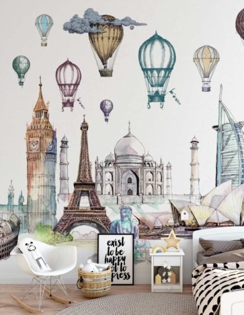 Papier peint Go To Travel personnalisable 500x300 cm