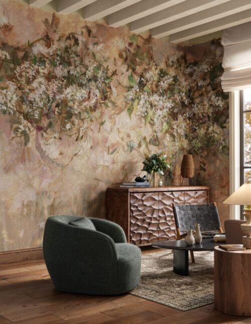 Papier peint Hoja personnalisable 500x300 cm, vinyle ou interlining