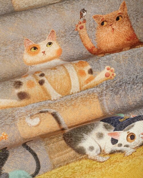 Papier peint Kitty Kitty personnalisé sur mesure, fabrication en 10 jours
