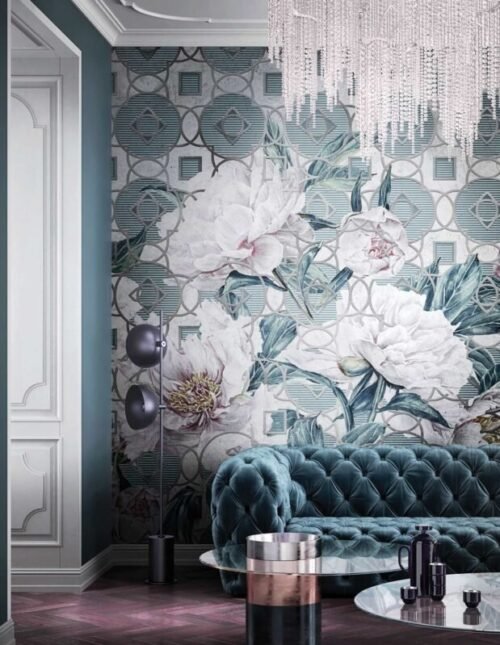 Papier peint Jardin personnalisable 500x300 cm, disponible à partir de 65€/m²