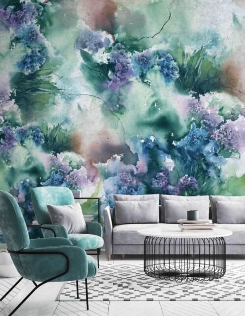 Papier peint Limonium personnalisable en interlining ou vinyle dur