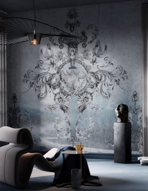 Papier peint Neptun personnalisable, disponible à partir de 65€/m²
