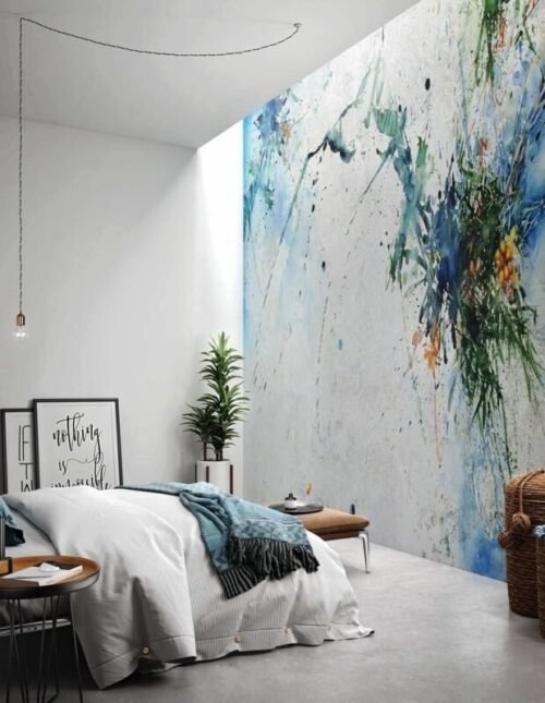 Papier peint Ollivio personnalisable 500x300 cm interlining ou vinyle