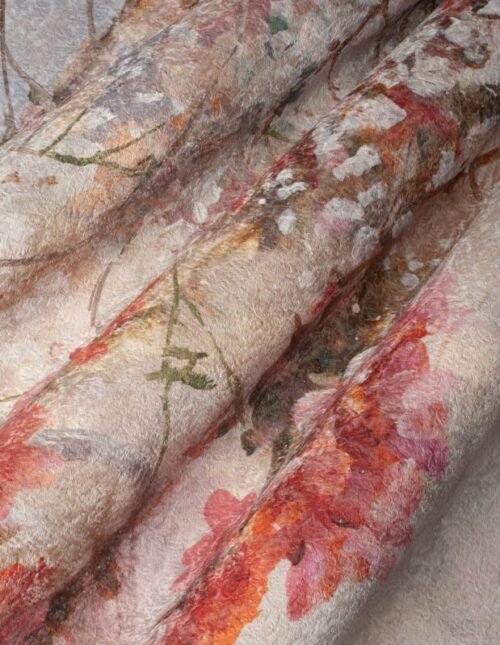 Papier peint Pia avec motif géométrique en tons pastel