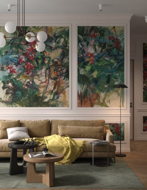 Papier peint Rivera personnalisable 500x300 cm, fabrication 10 jours