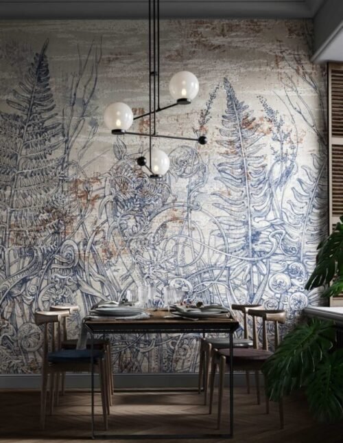Papier peint Tillia personnalisable 500x300 cm, livraison en 10 jours
