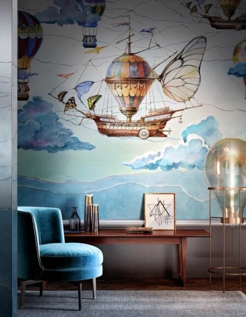 Papier peint Wind personnalisable 500x300 cm, fabrication 10 jours, prix à partir de 65€/m²