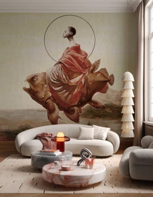 Papier peint Keisha personnalisable 500x300 cm, fabrication 10 jours