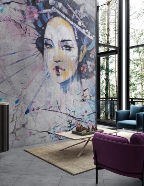 Papier peint Yoko personnalisable 500x300 cm, livraison en 10 jours