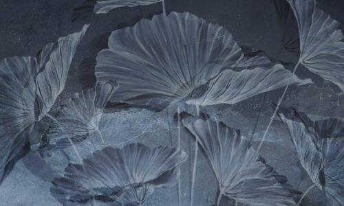 Papier peint bleu Windy day 2 pour intérieur contemporain