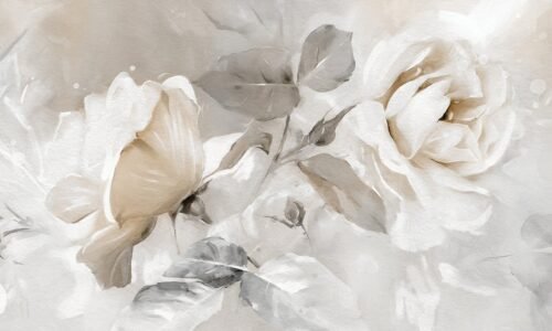Papier peint Powdery rose gris pour mur propre et préparé