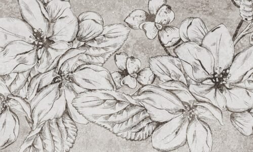 Papier peint Concrete Spring 3 gris noir blanc motif géométrique