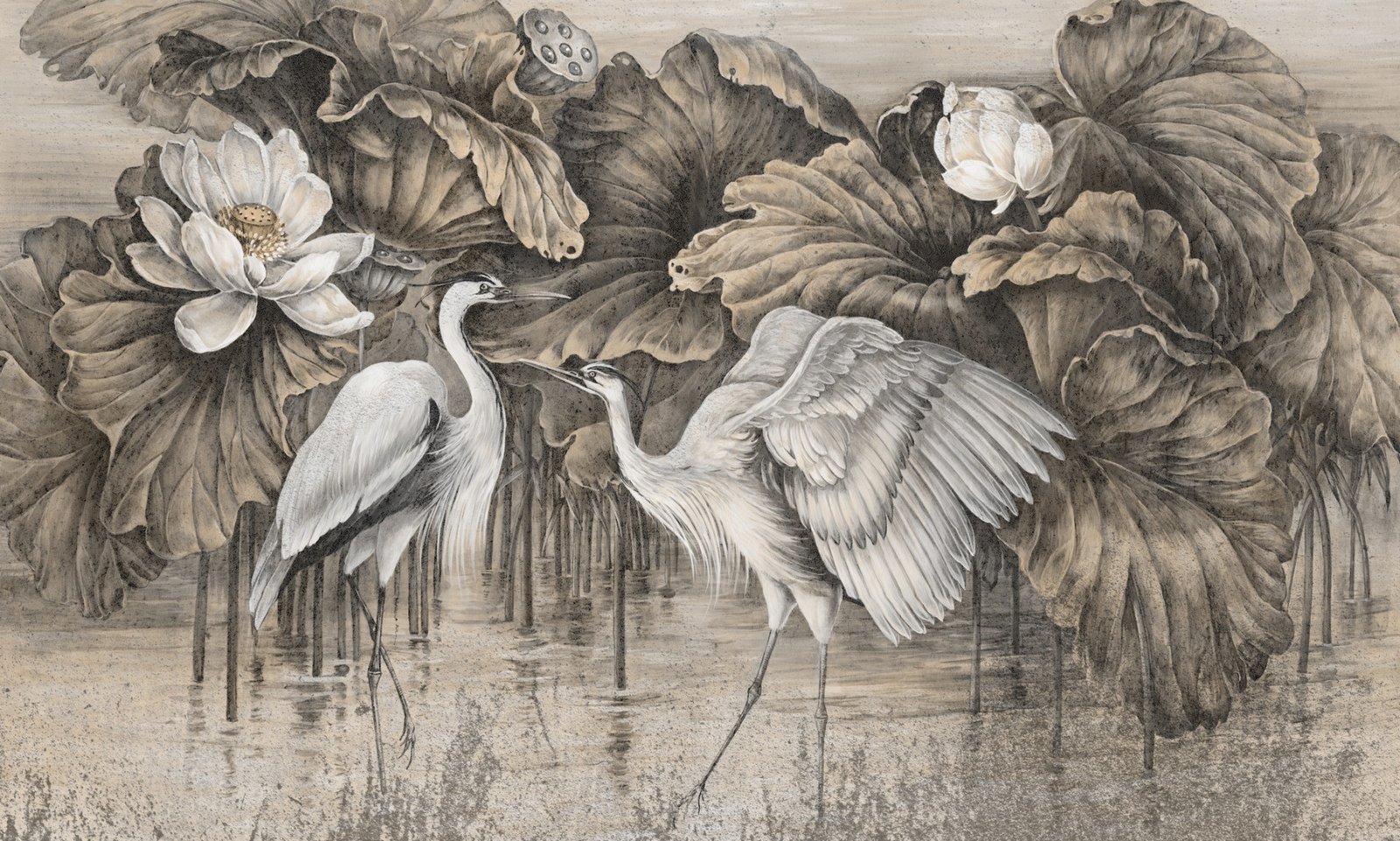 Papier peint Heron haze 2