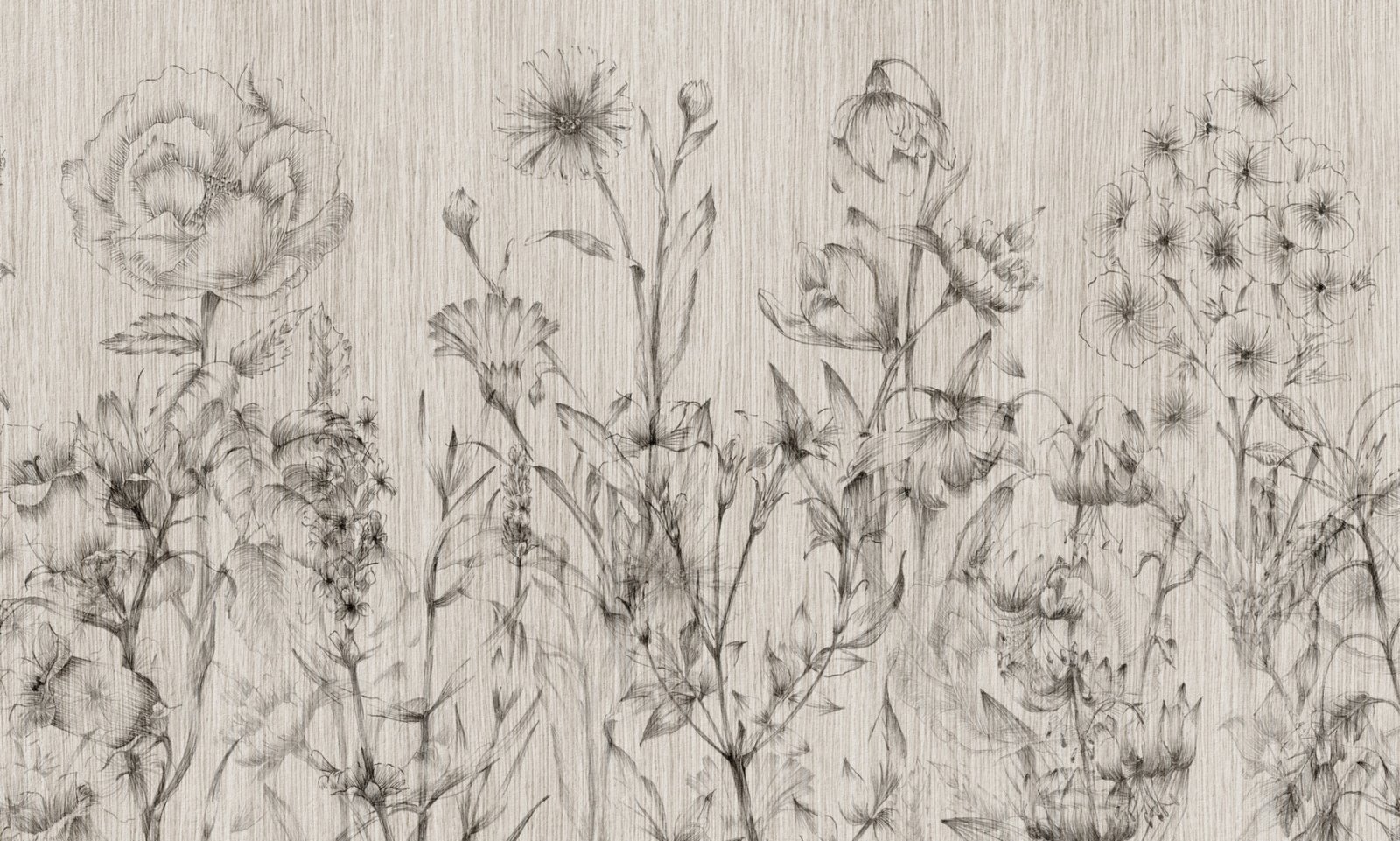 Papier peint Floral pencil