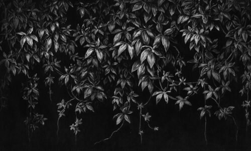 Papier peint Opulent Oasis 3 gris noir blanc motif géométrique