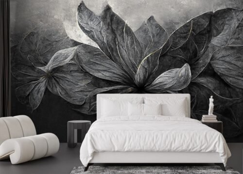Papier peint New Fusion 2 gris noir blanc motif géométrique