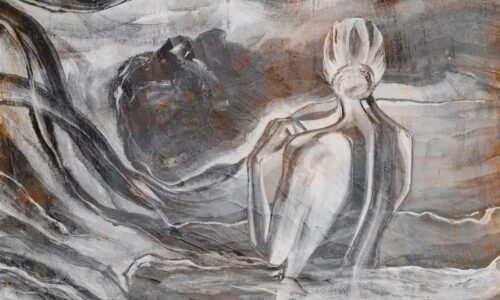 Papier peint Dreamland 2 gris et multicolore pour intérieur