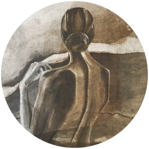 Papier peint cercle Dreamland 2, design décoratif mural autocollant