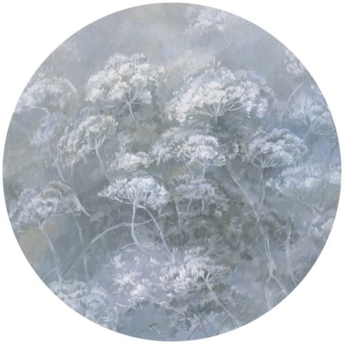 Papier peint cercle Heavenly Weave 4, décoration murale modulable