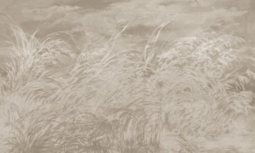 Papier peint brun Early Dawn 4 avec motif géométrique discret