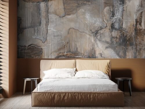 Papier peint Musked Skin 2 marron et multicolore pour mur