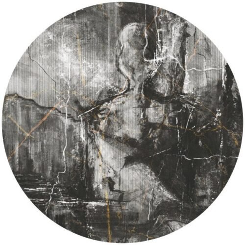Papier peint cercle Musked Skin 3 autocollant ou traditionnel, 3 tailles disponibles
