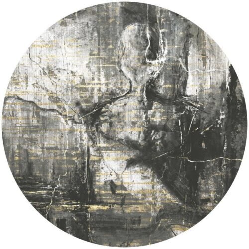 Papier peint autocollant cercle Musked Skin 4, décoration murale modulable