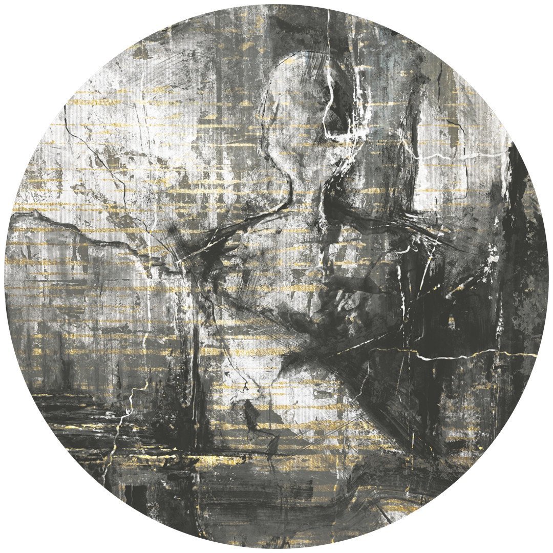Papier peint cercle Musked Skin 4