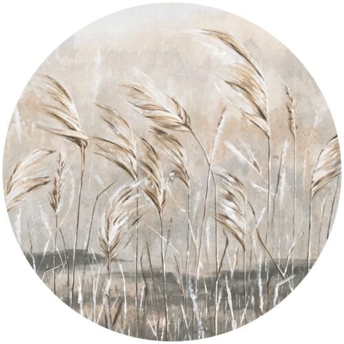 Papier peint cercle Natural Essence 3, motif géométrique naturel, 3 formats disponibles