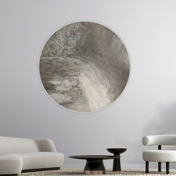 Cercle décoratif mural imprimé sur toile autocollante Aurora Mist 2