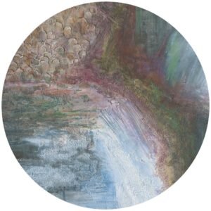 Papier peint cercle Aurora Mist 3, décoration murale autocollante ou classique