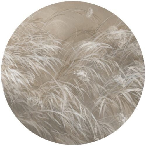 Papier peint cercle Soft Rattle, décoration murale en trois tailles.