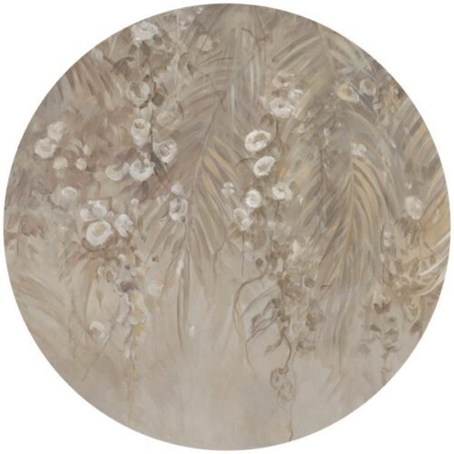 Papier peint cercle Hanging Garden 3, décoration murale modulable