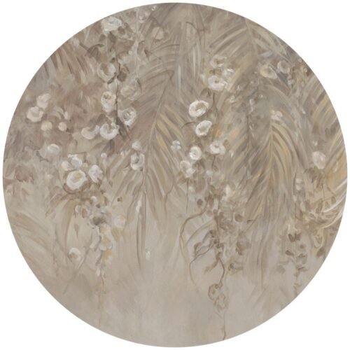Papier peint cercle Hanging Garden 3, décoration murale modulable