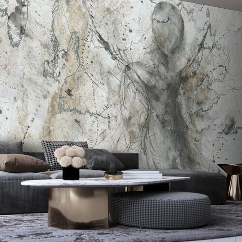 Papier peint In My Mind 3 gris et multicolore pour mur