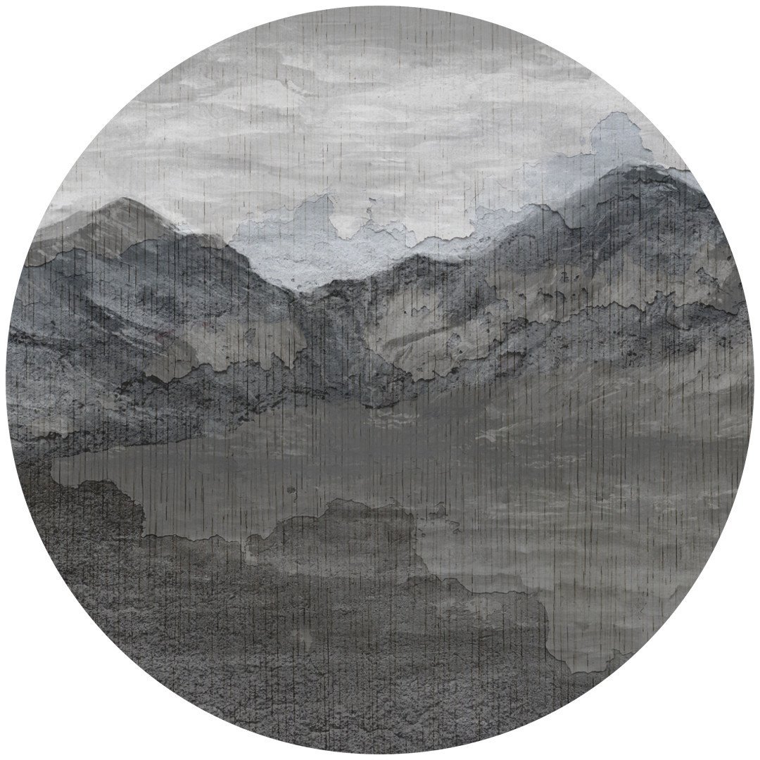 Papier peint cercle Bulky Peaks