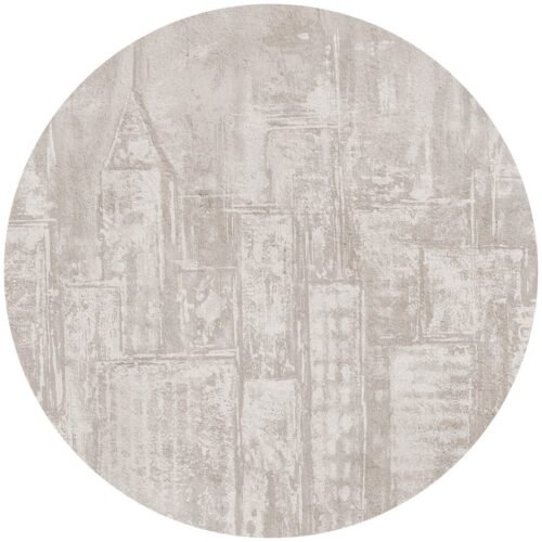 Papier peint cercle City Sketch en 3 tailles, pose autocollante ou traditionnelle